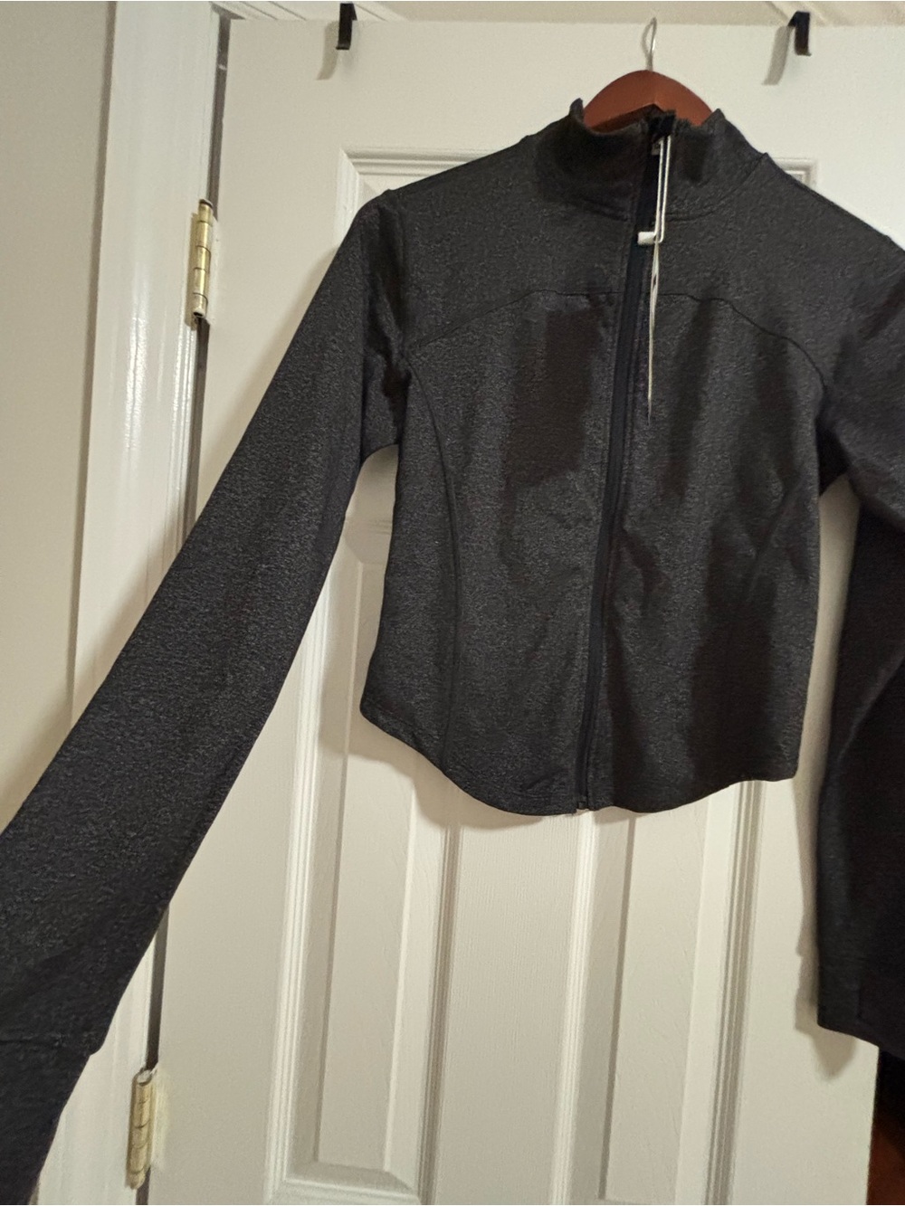 Women's Black Zip-Front Active Jacket